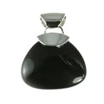 Black Onyx Sterling Silver Classic Pendant
